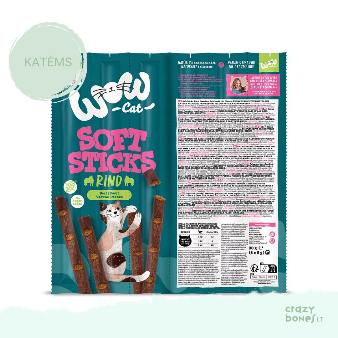 Kramtomos lazdelės su jautiena