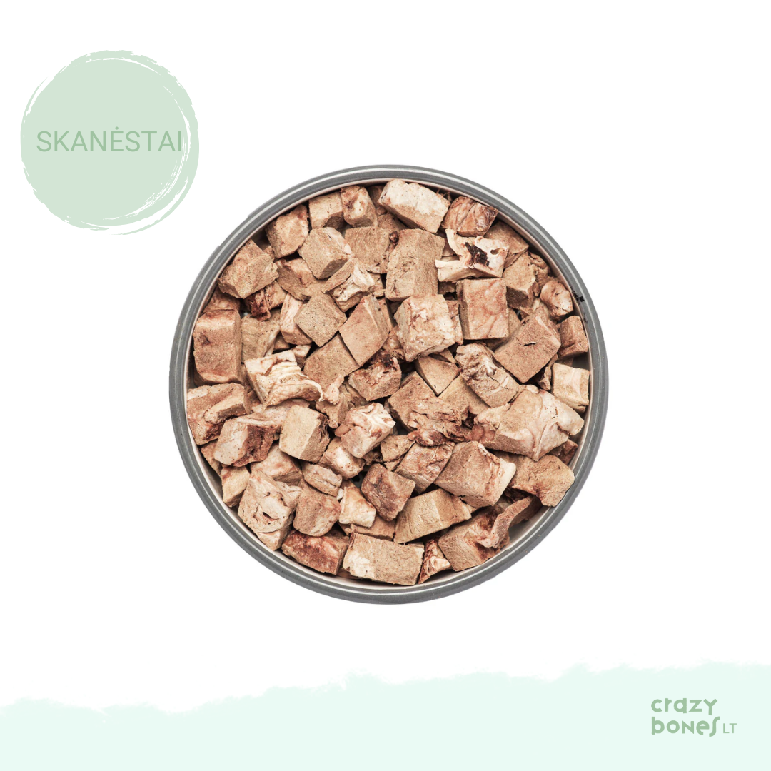 100 % natūralus liofilizuotų ėrienos širdžių skanėstas