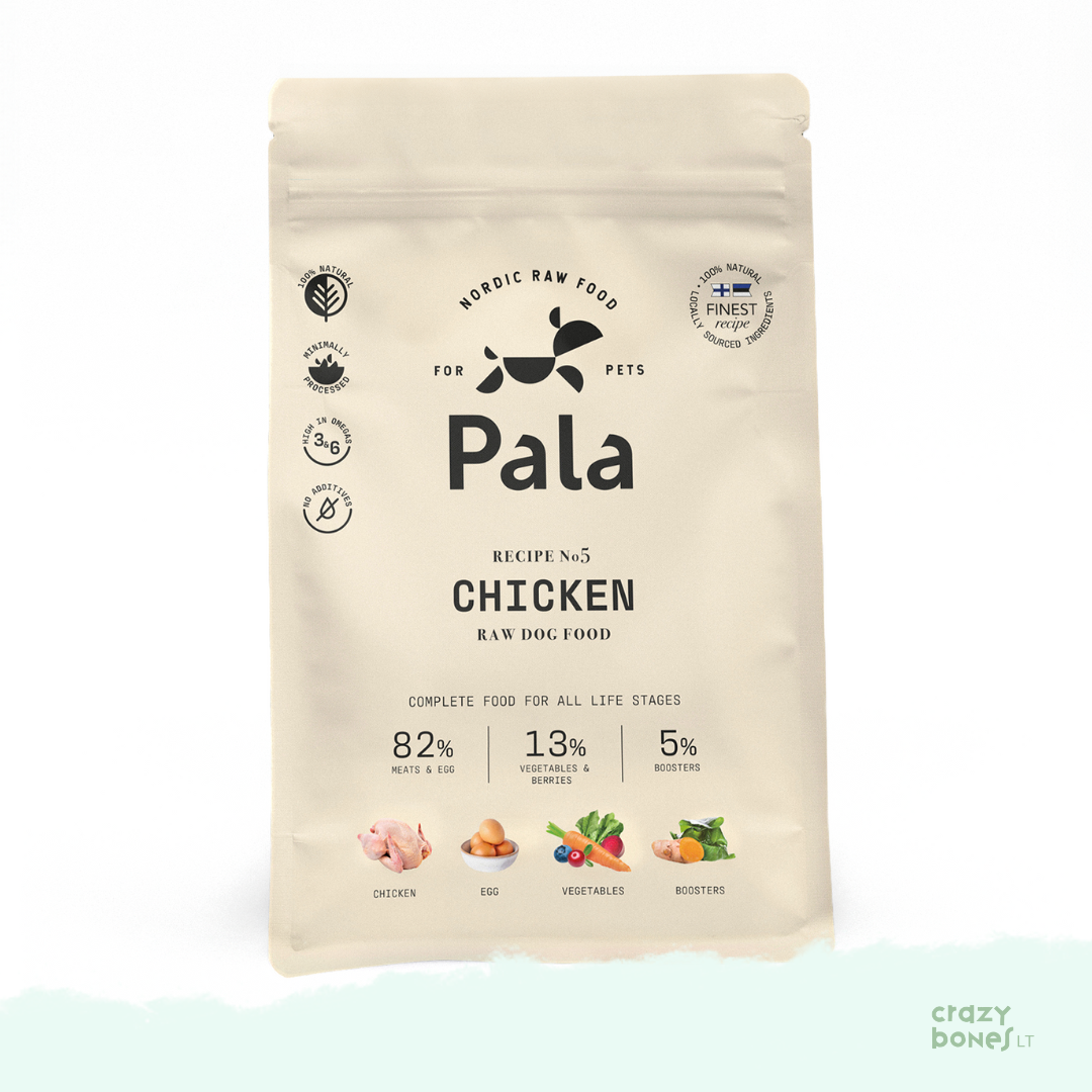PALA suņu barība. Recepte Nr. 5 - VISTA