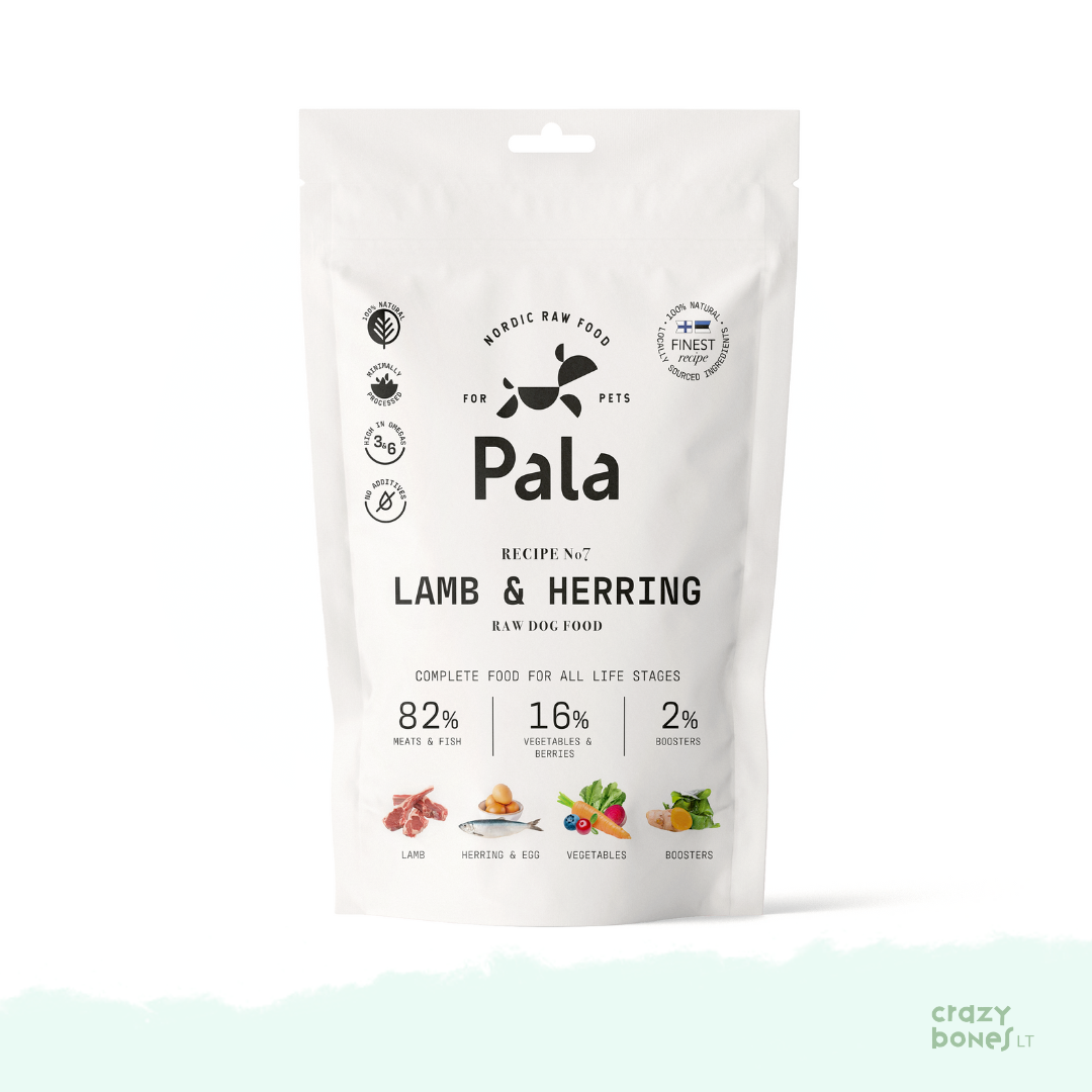 PALA suņu barība. Recepte Nr. 7 - JĒRS UN SIĻĢES