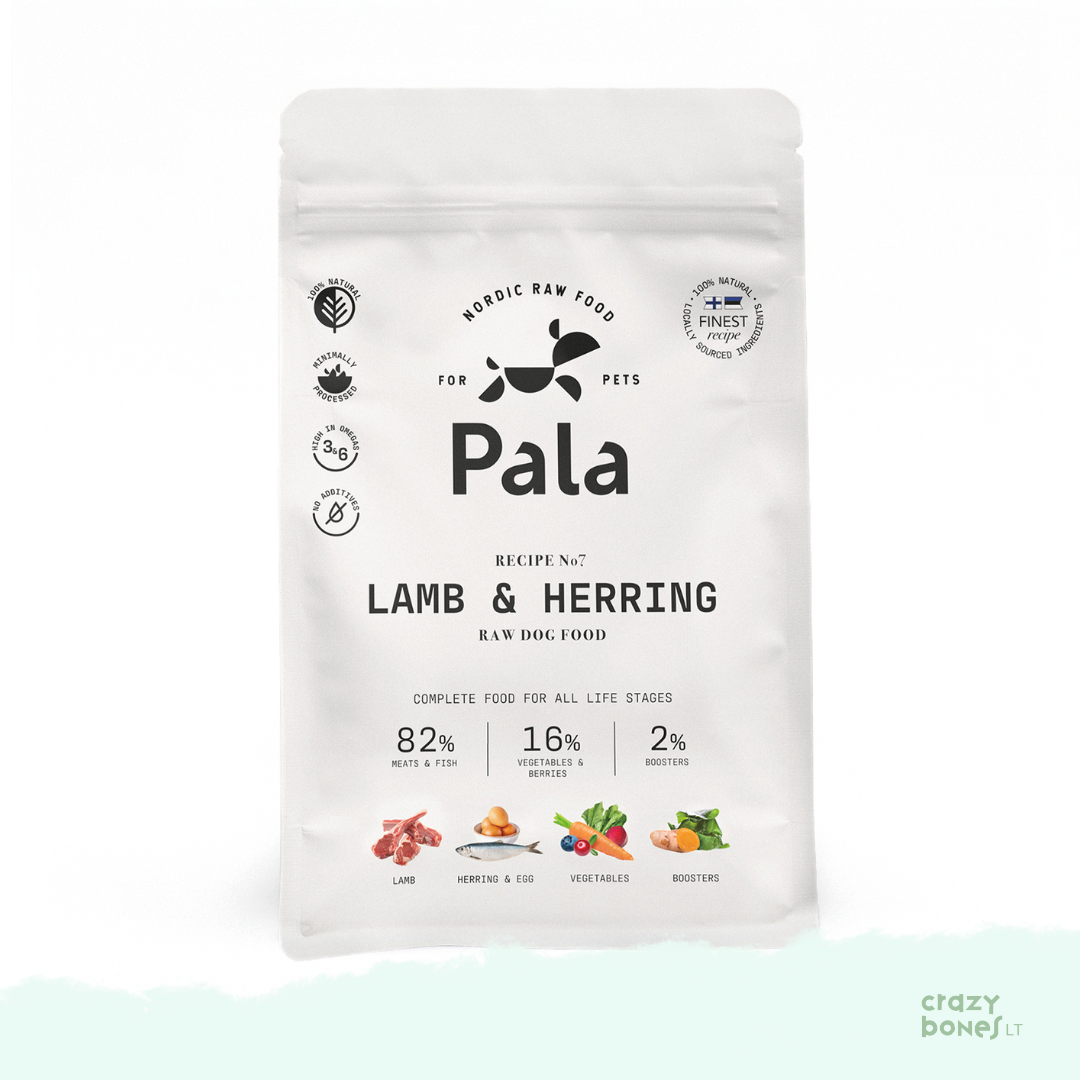 PALA suņu barība. Recepte Nr. 7 - JĒRS UN SIĻĢES