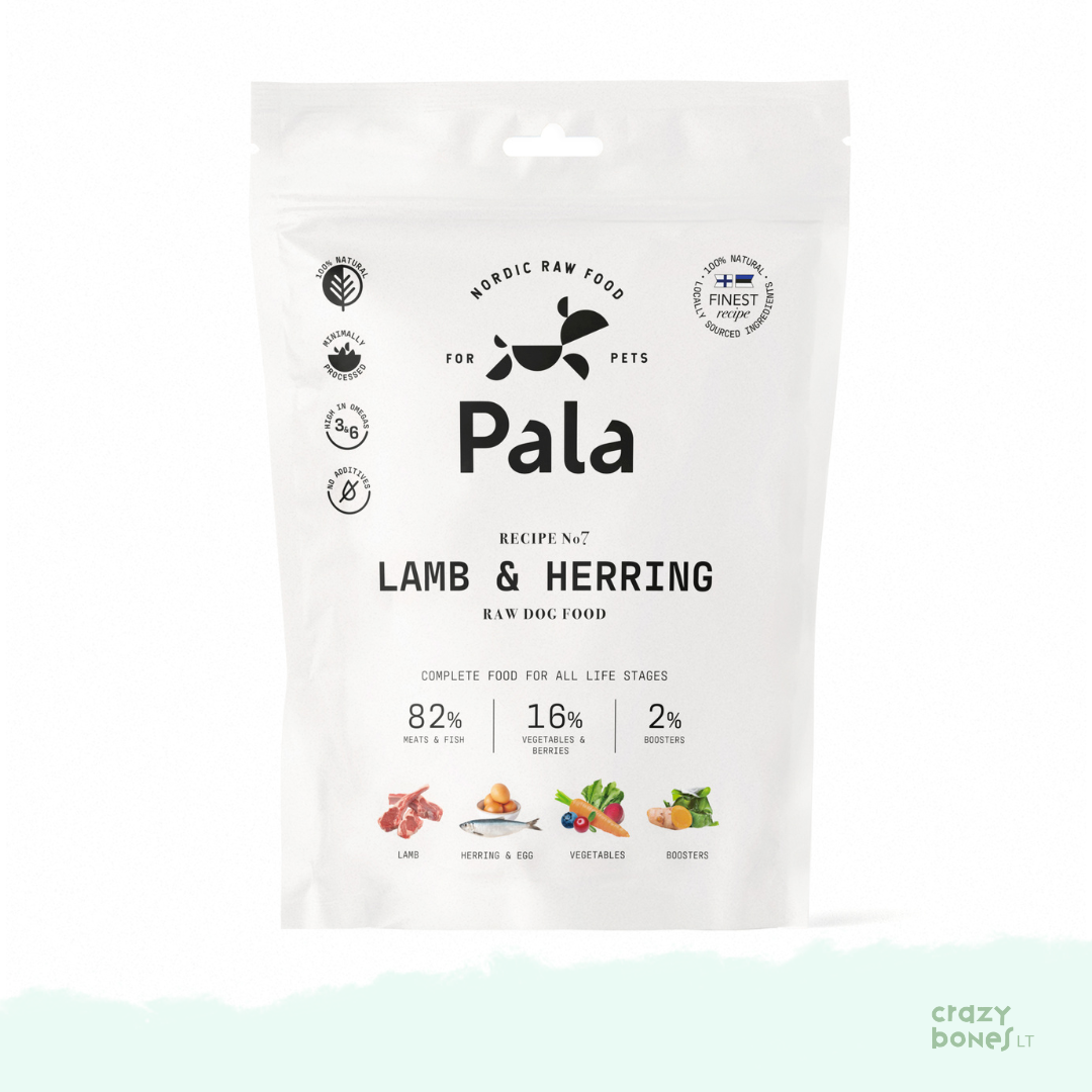 PALA suņu barība. Recepte Nr. 7 - JĒRS UN SIĻĢES