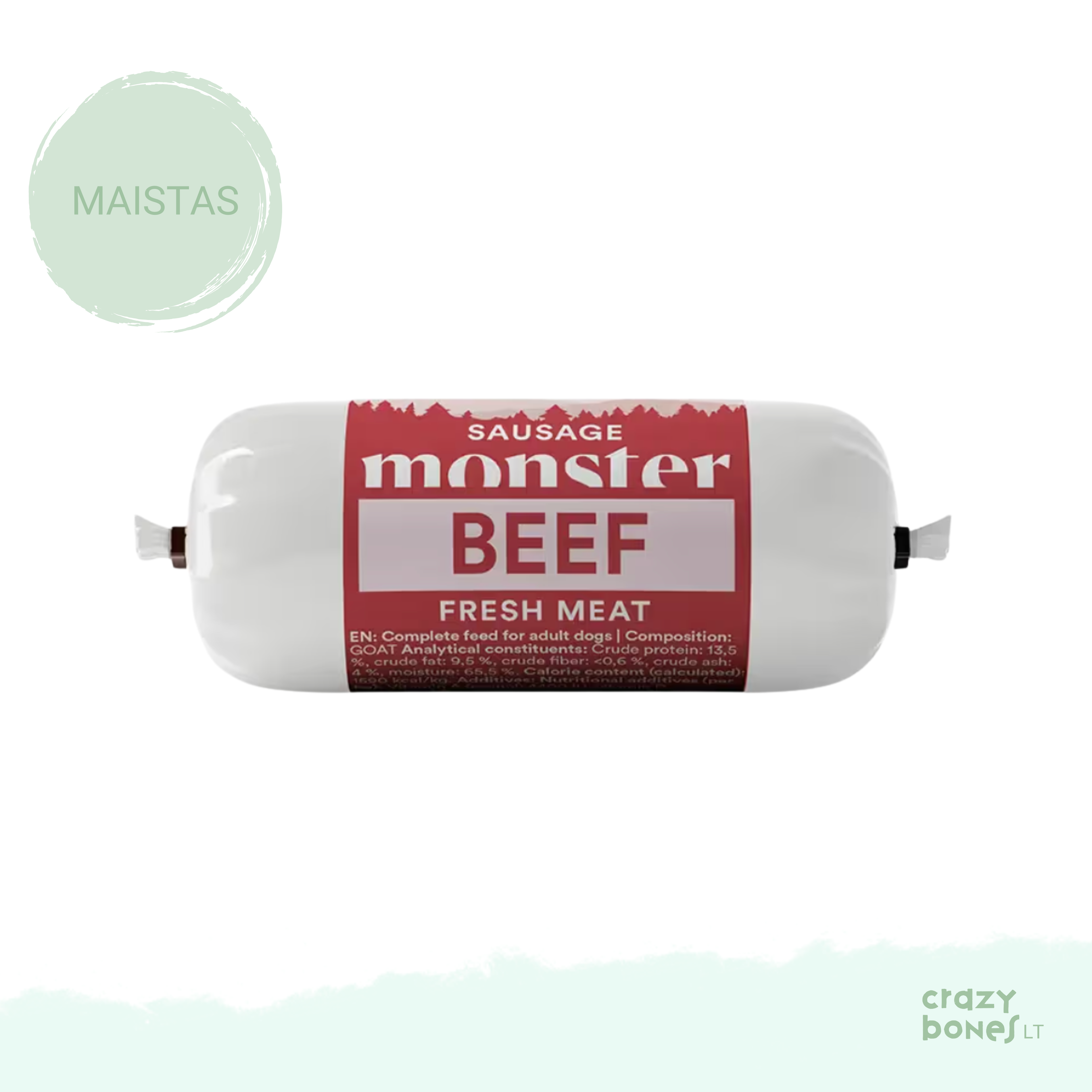 Grain-free beef sausage