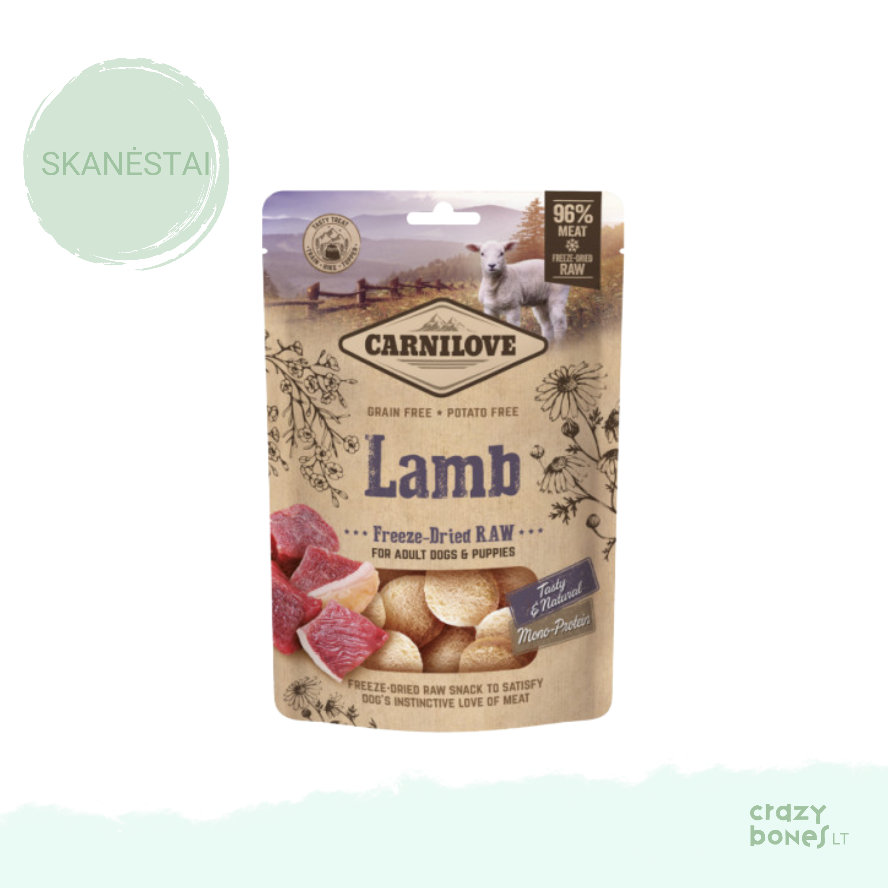 Carnilove Freeze-dried Raw Lamb skanėstas šunims