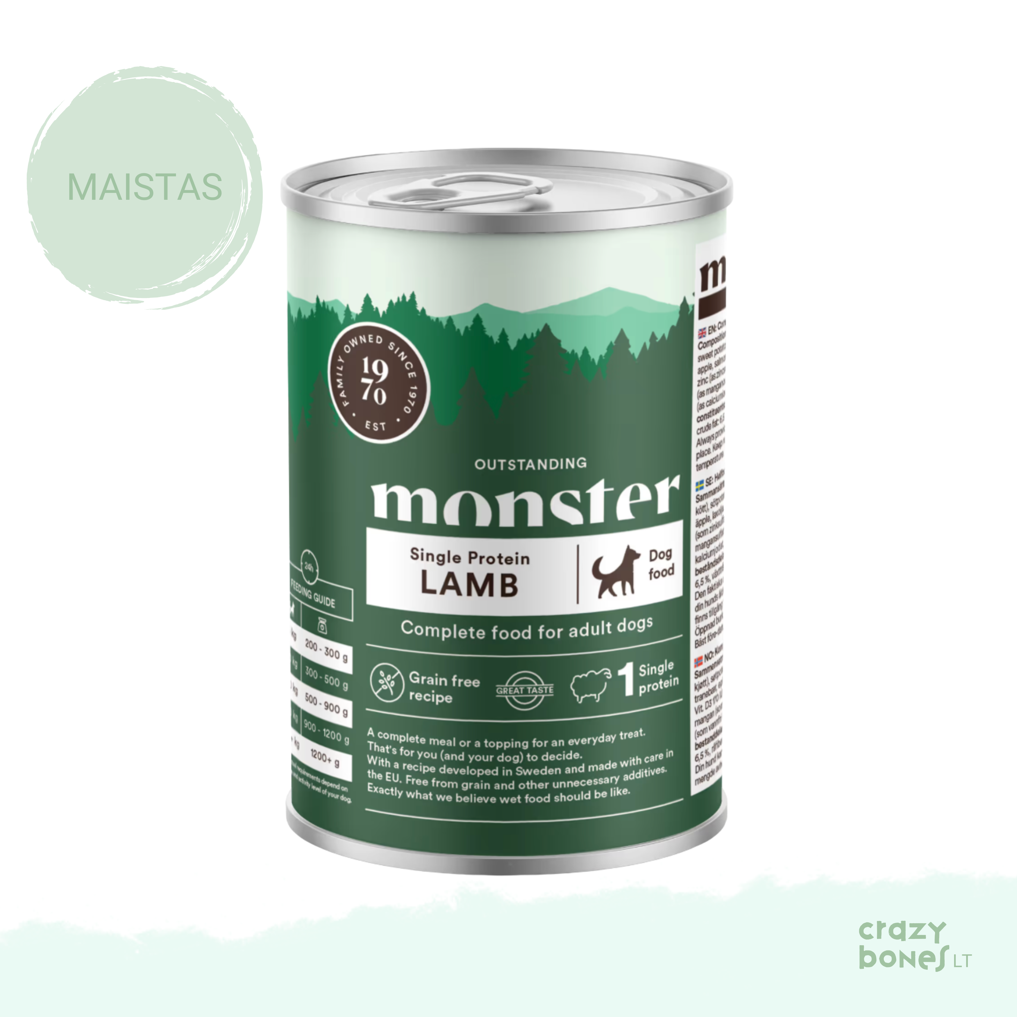 SINGLE PROTEIN LAMB maistas su ėriena