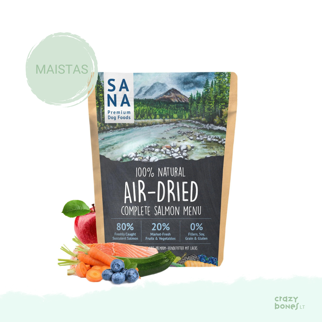 SANADOG gaisā kaltēta barība ar lasi