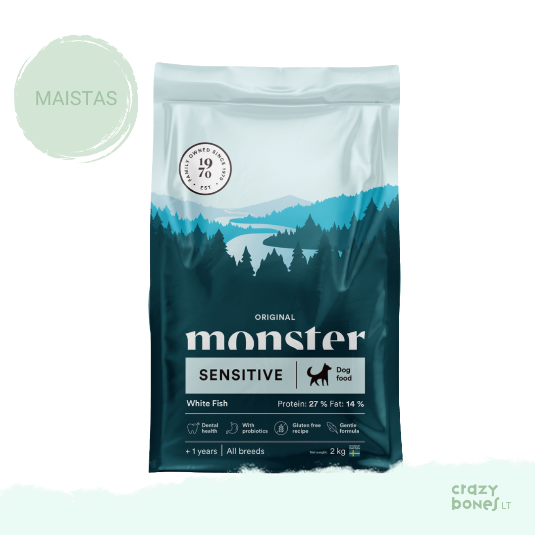 Sensitive white fish grain-free pet food