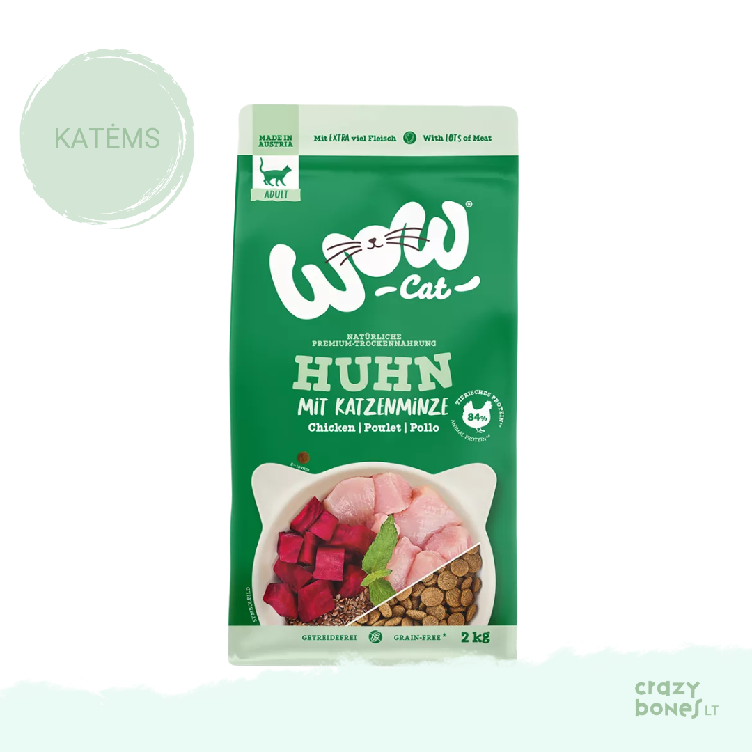 Sausas maistas su vištiena ir katžole