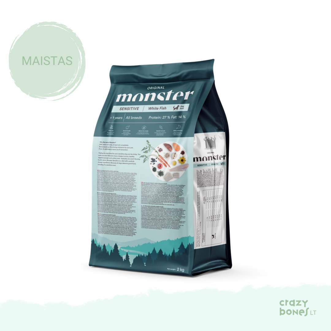 Sensitive white fish grain-free pet food