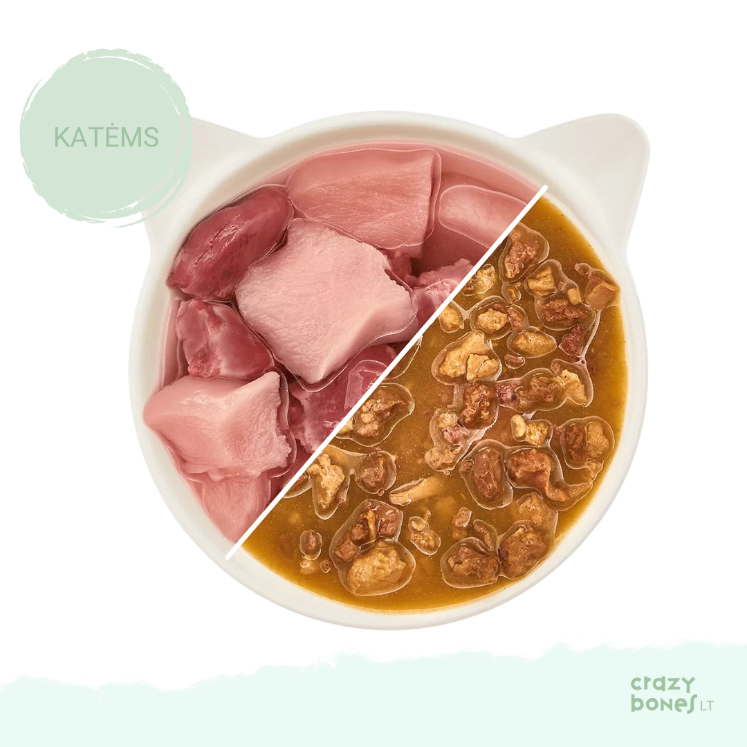 Vištienos gabalėliai sultinyje