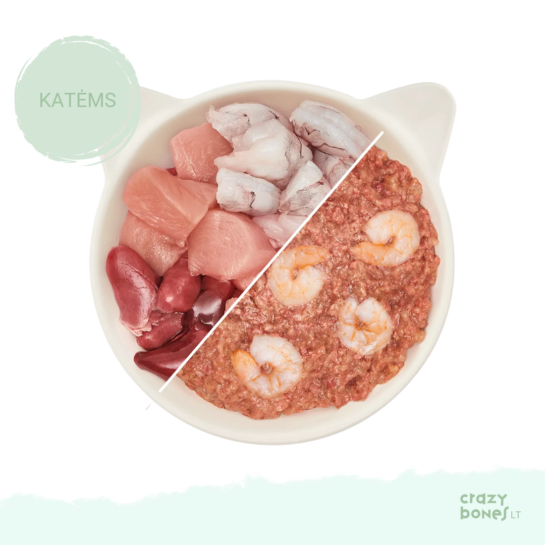 Natūralios vištienos ir krevečių paštetas