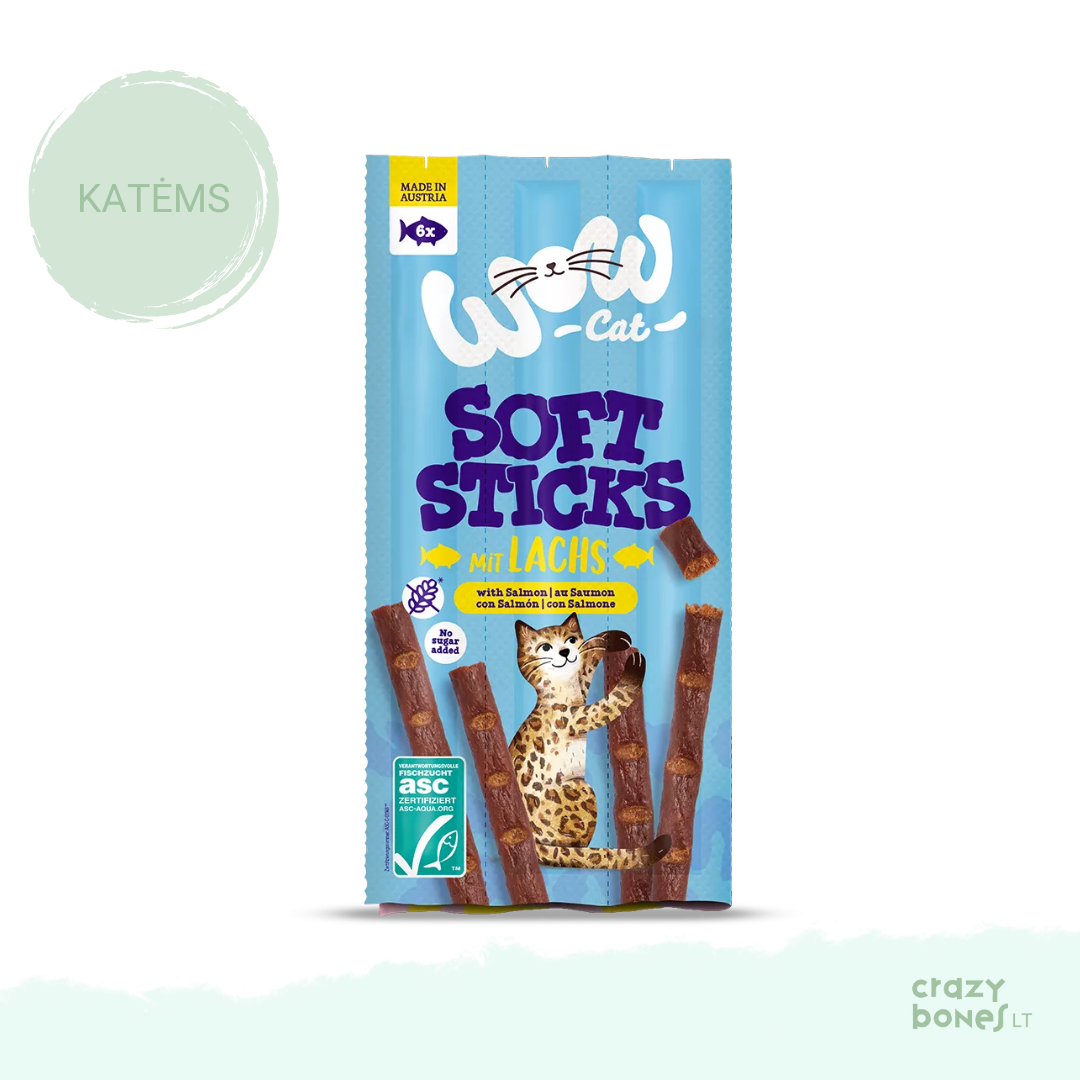 Kramtomos lazdelės su lašiša