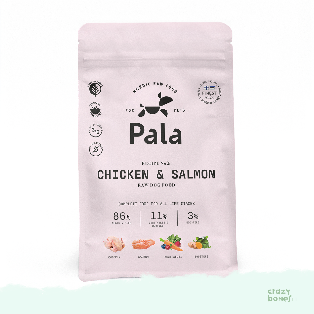 PALA dog food. Recipe NO. 2 - CHICKEN AND SALMON / 1 kg