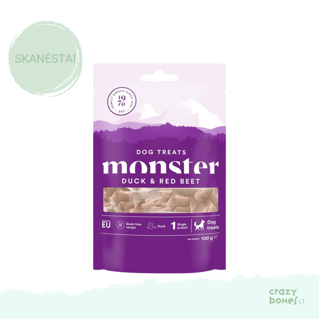 Skanėstai su antiena ir burokėliais