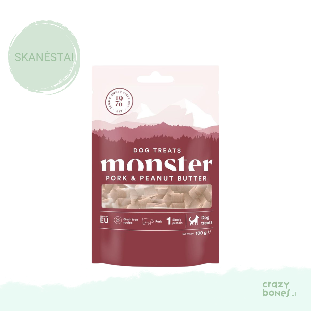 Skanėstai su kiauliena ir riešutų sviestu