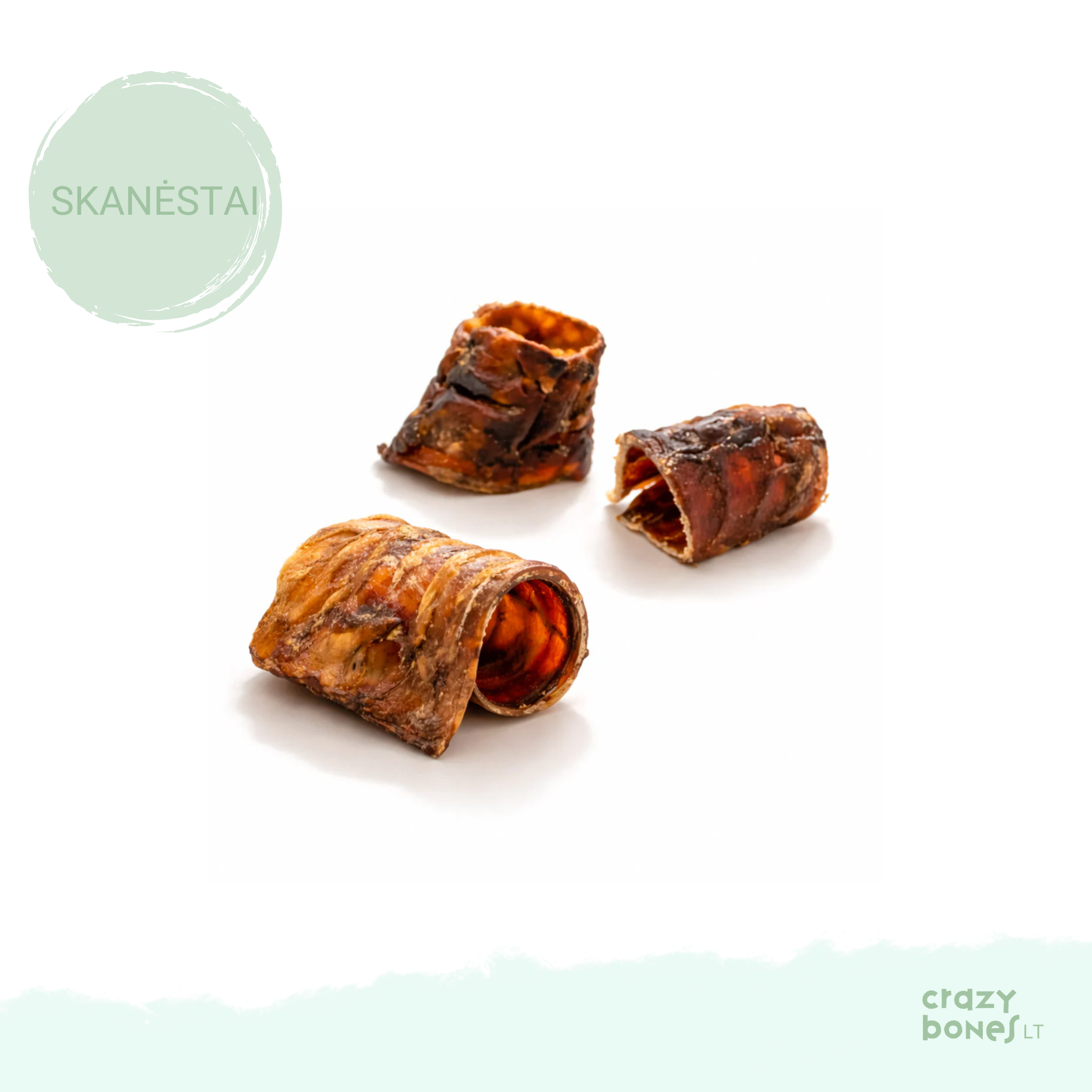 SANADOG džiovintos jautienos trachėjos gabaliukai