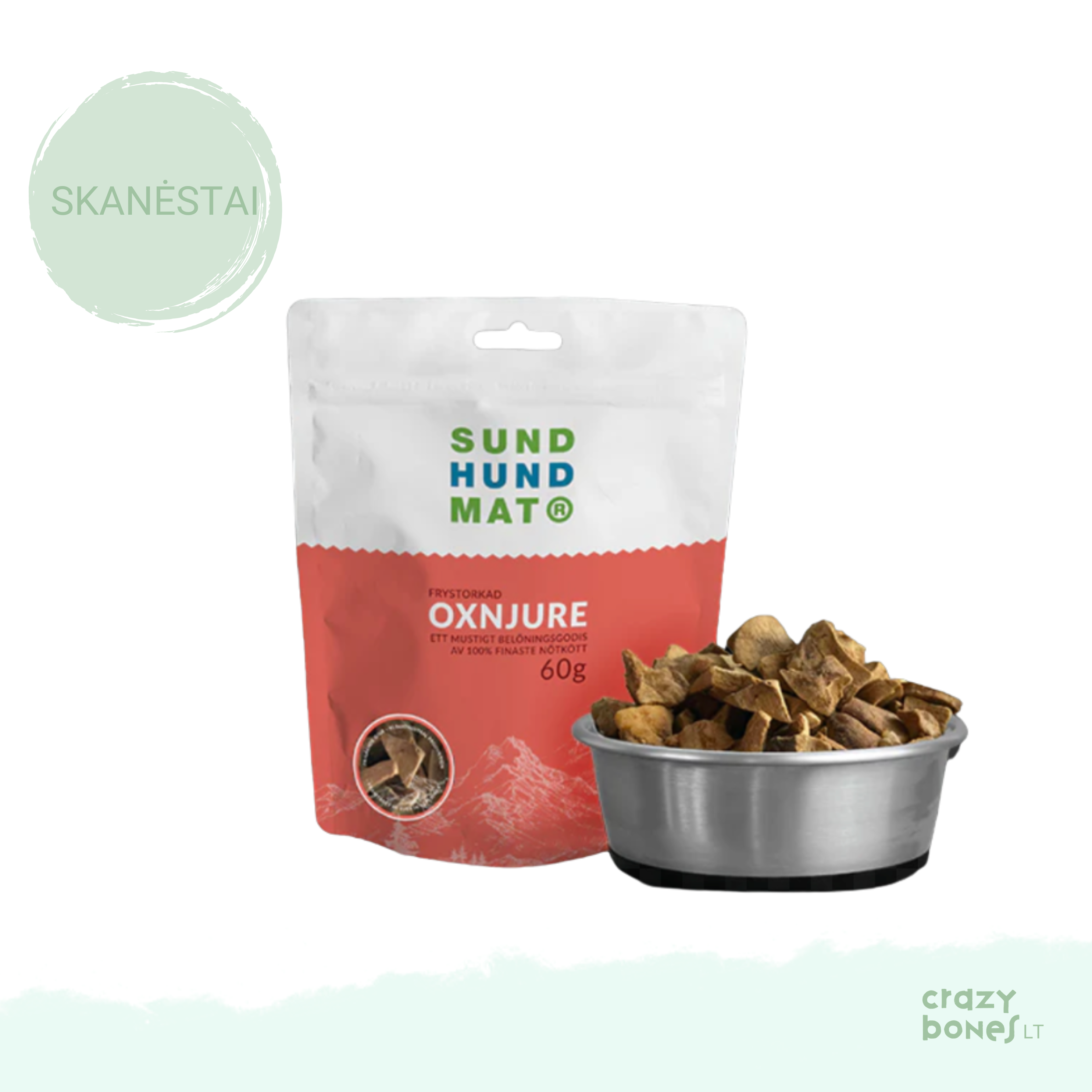 Freeze-dried beef liver treats