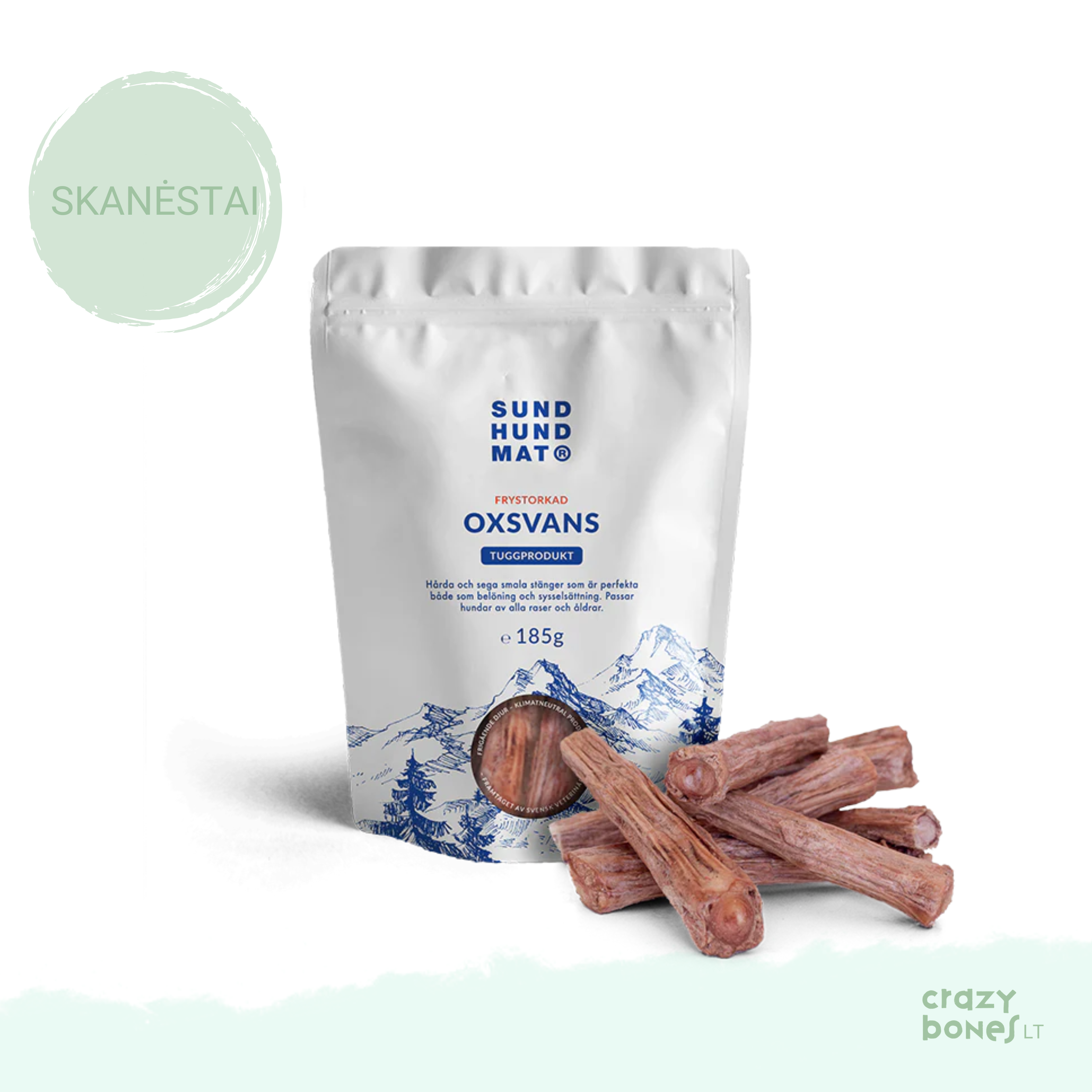 Šaltyje džiovintos jaučių uodegos