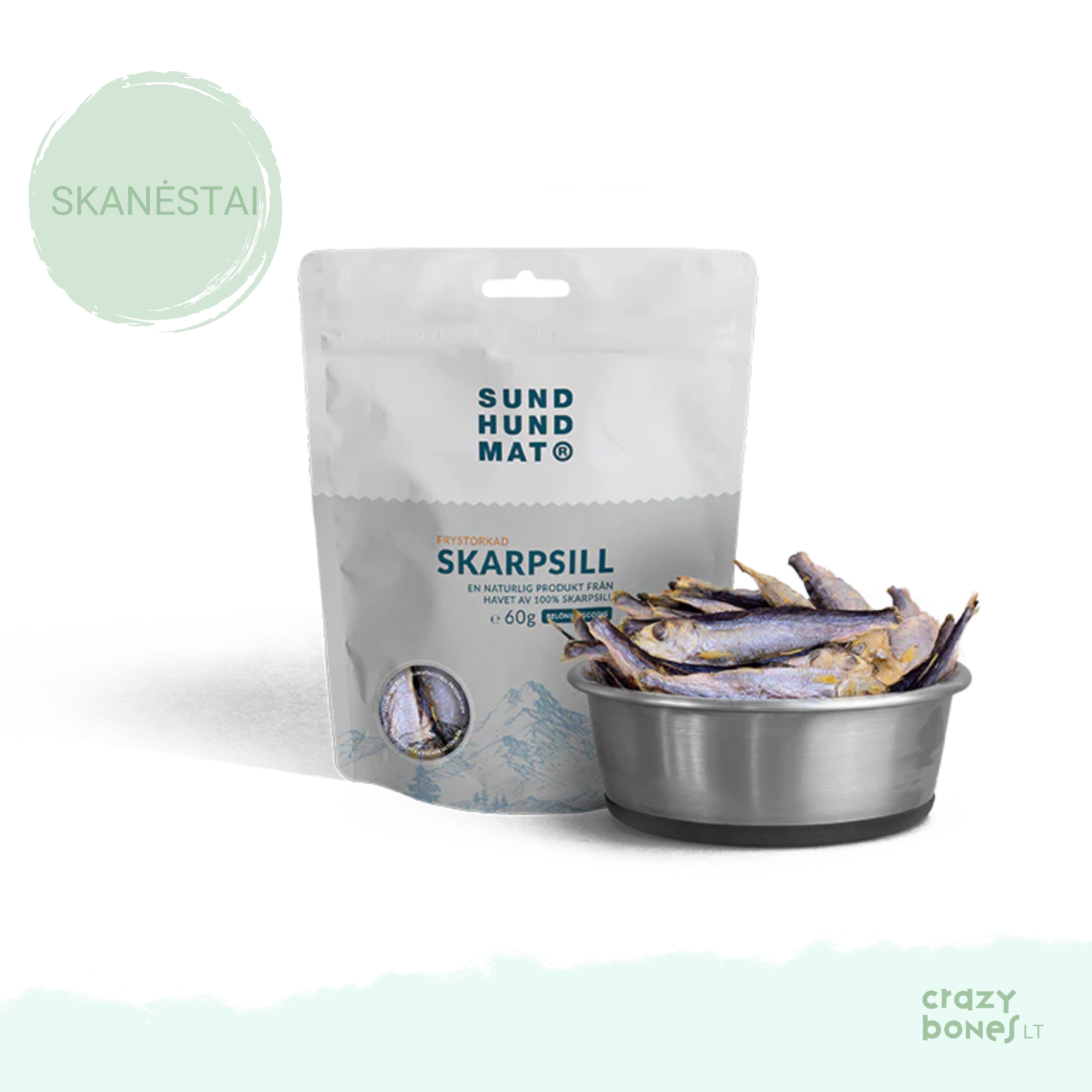 Freeze-dried sprats