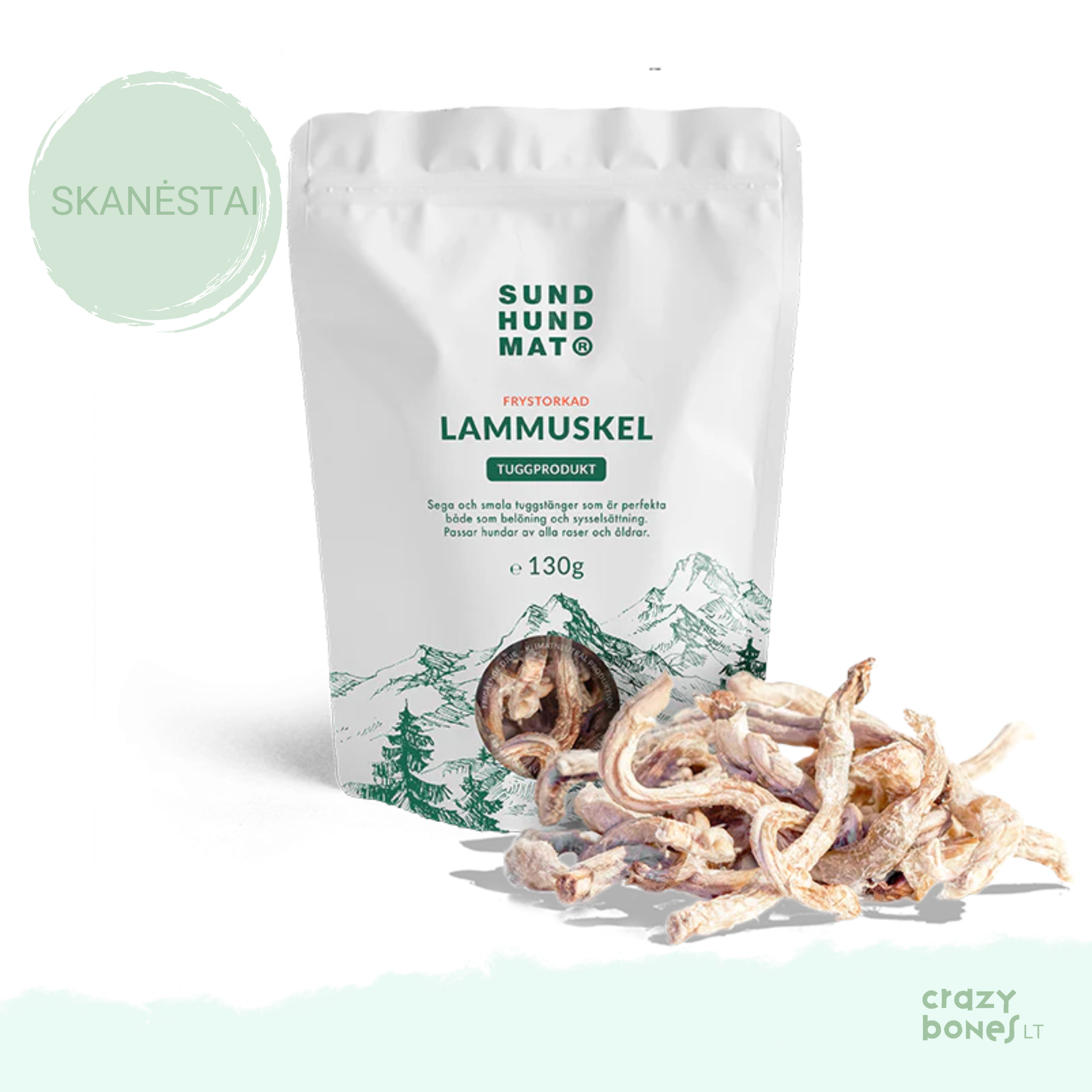 Šaltyje džiovinti ėrienos peniai