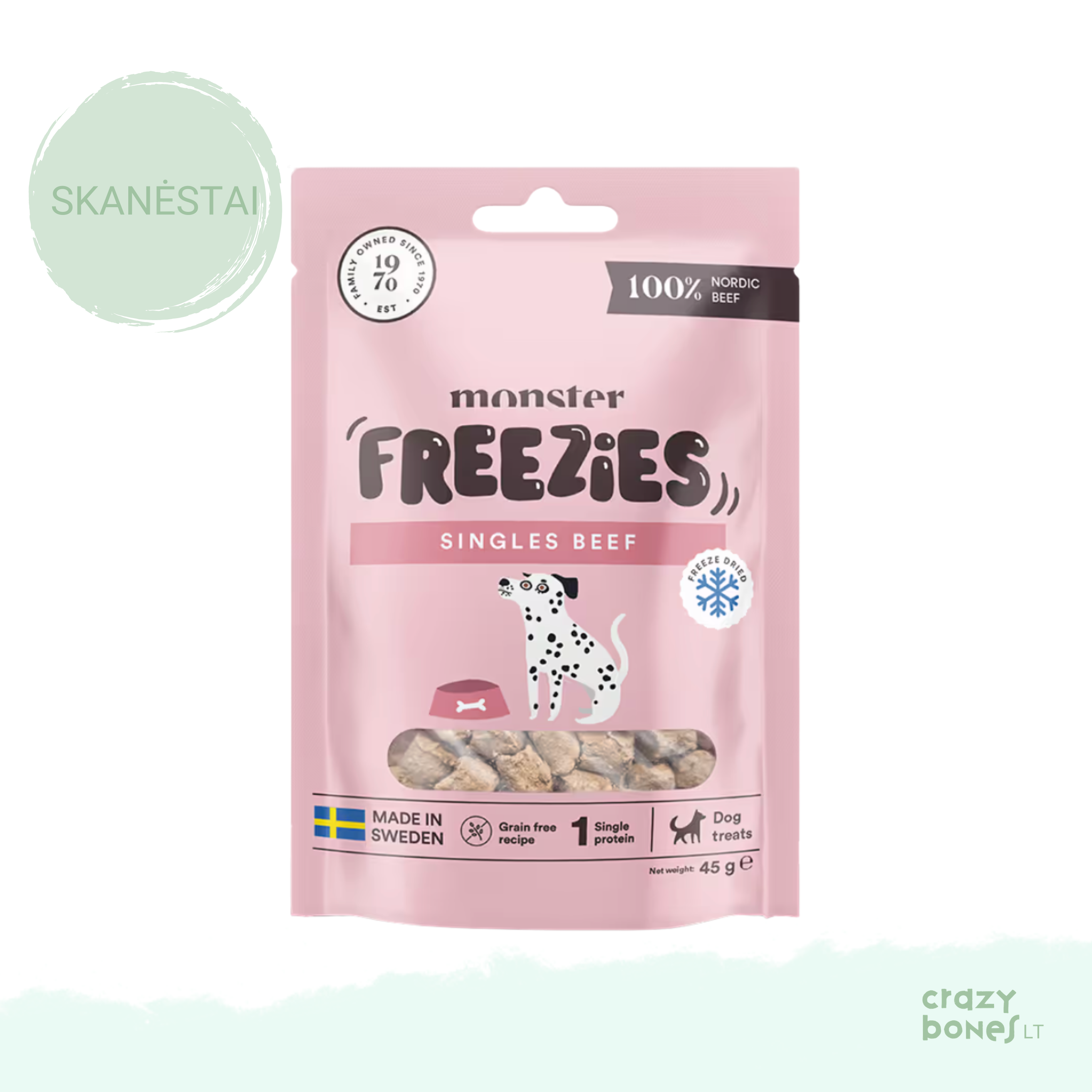 FREEZIES liofilizuoti jautienos skanėstai