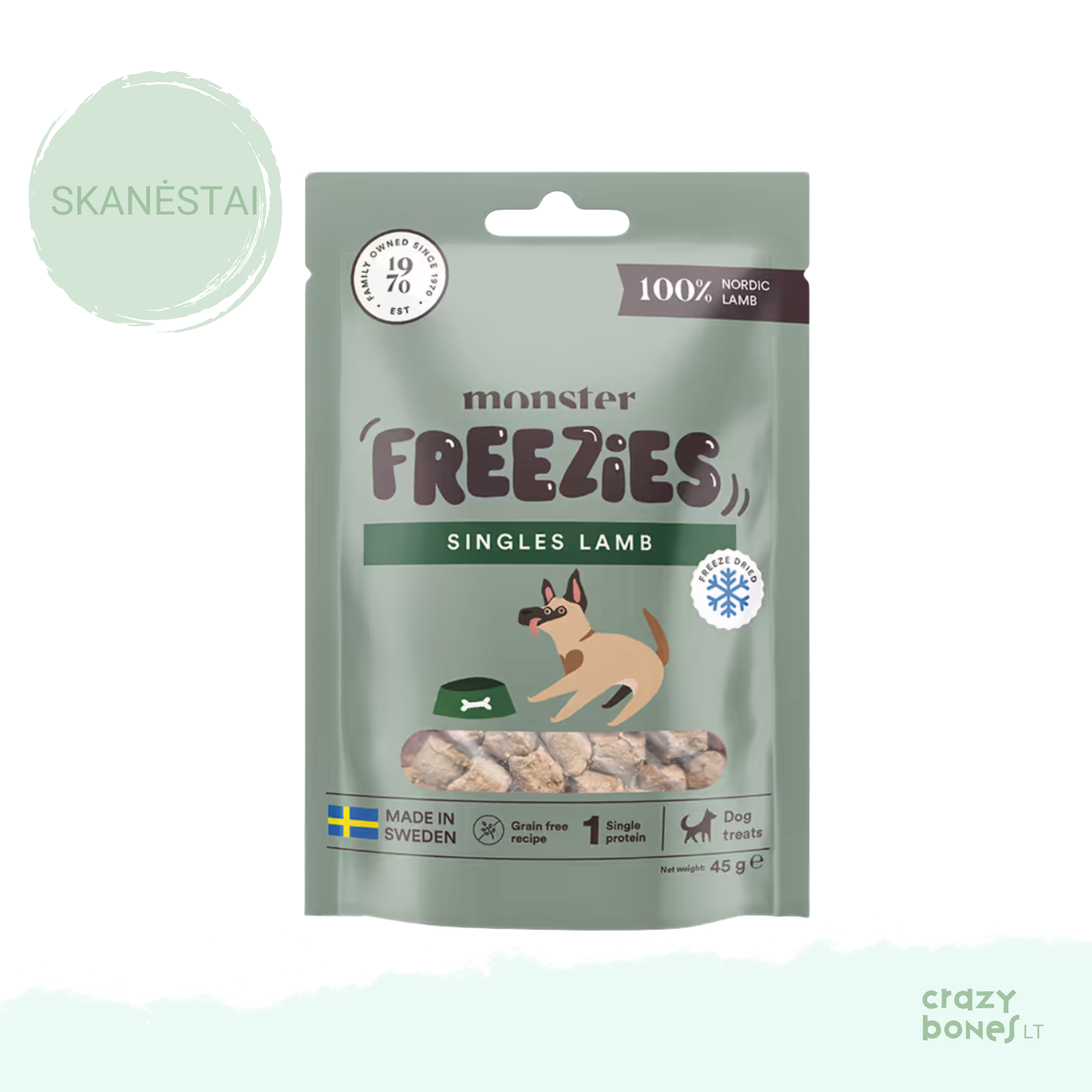 FREEZIES liofilizuoti ėrienos skanėstai