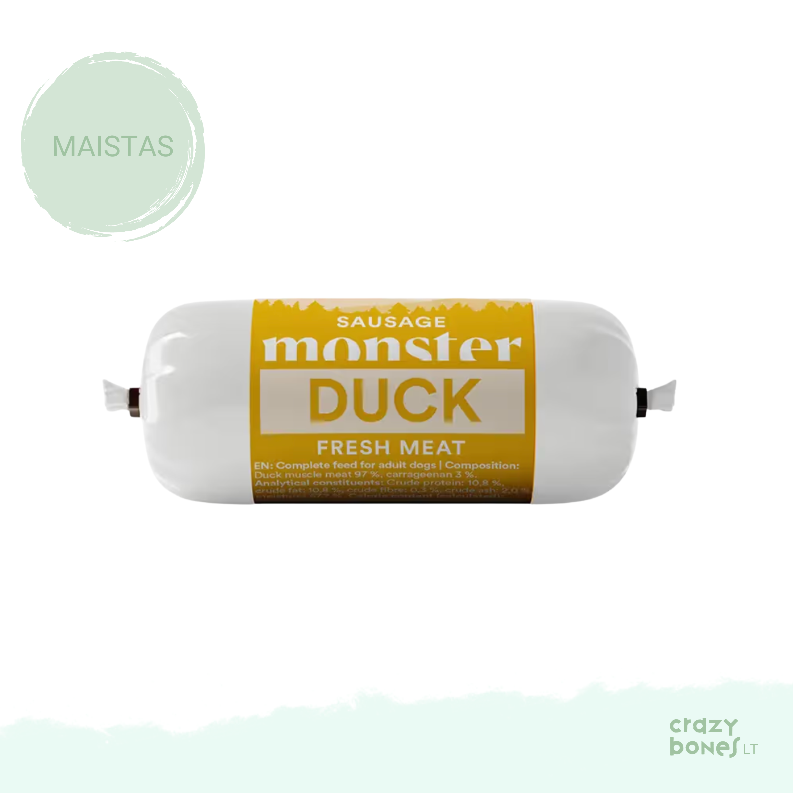 Begrūdė antienos dešra šunims