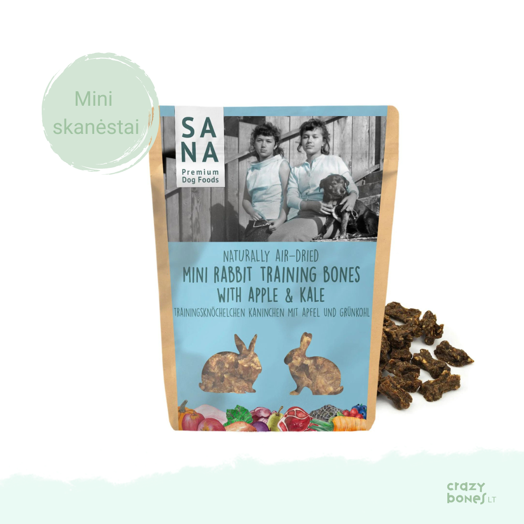 SANADOG mini rabbit training treats with apples and kale